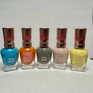 Sally Hansen Color Therapy Nail Polish Lot of 5